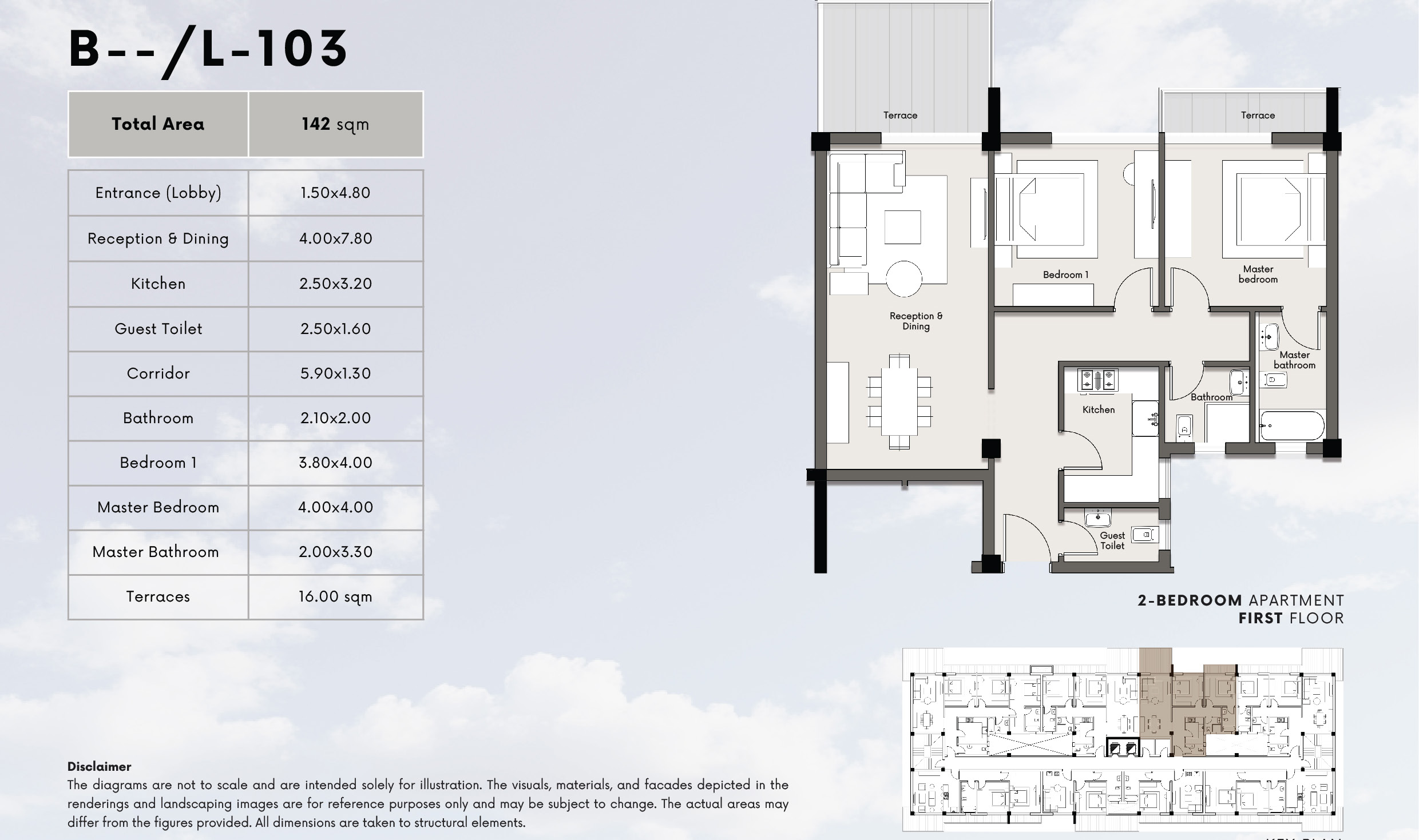 Floor plan for apartment at Kite
