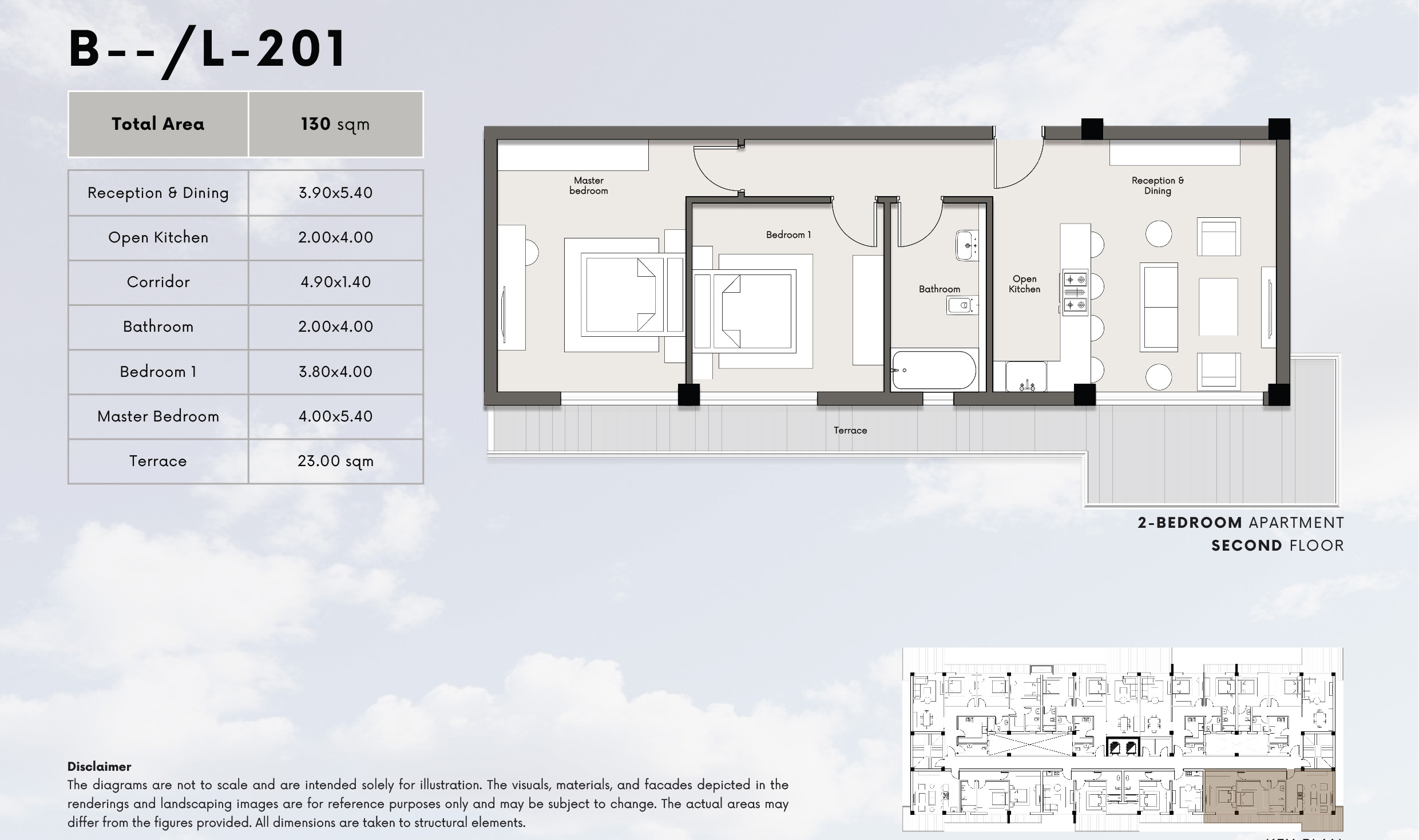 Floor plan for apartment at Kite