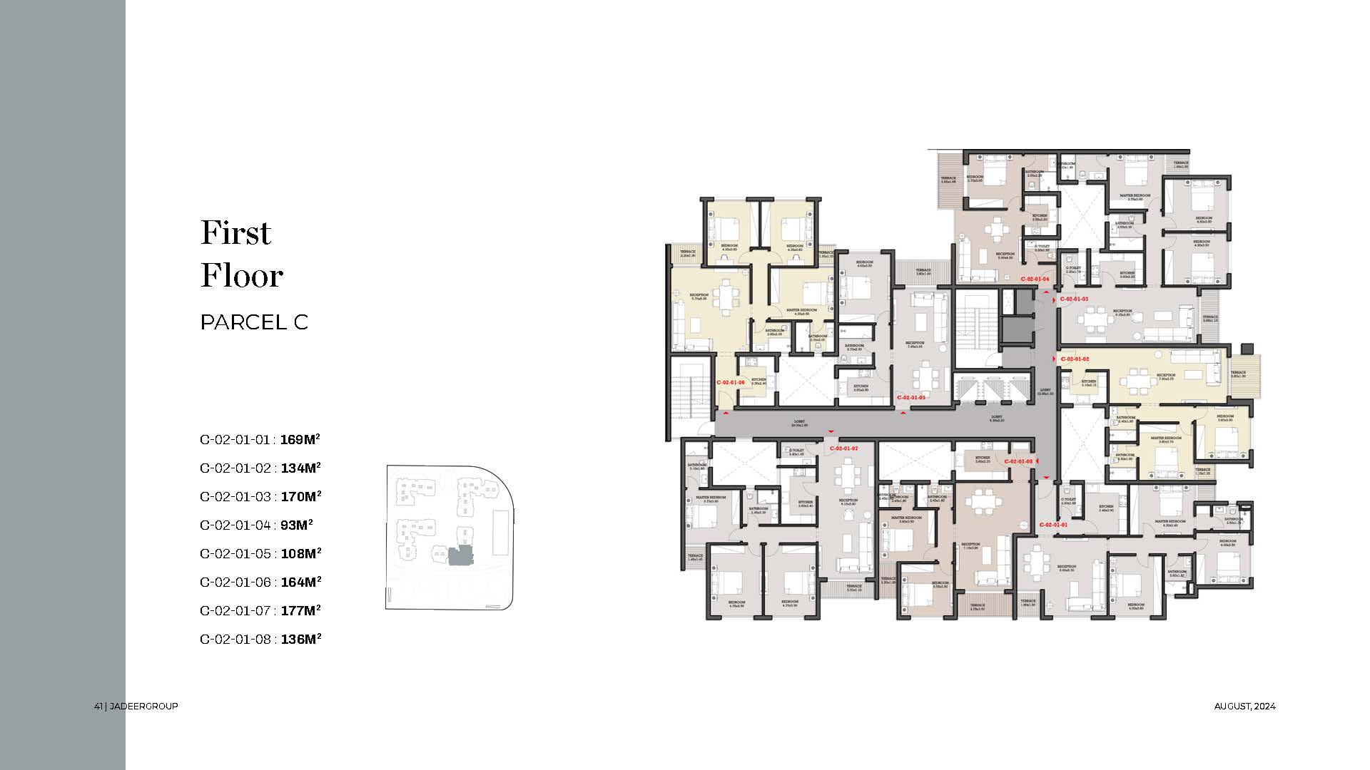 Floor plan for apartment at Garnet