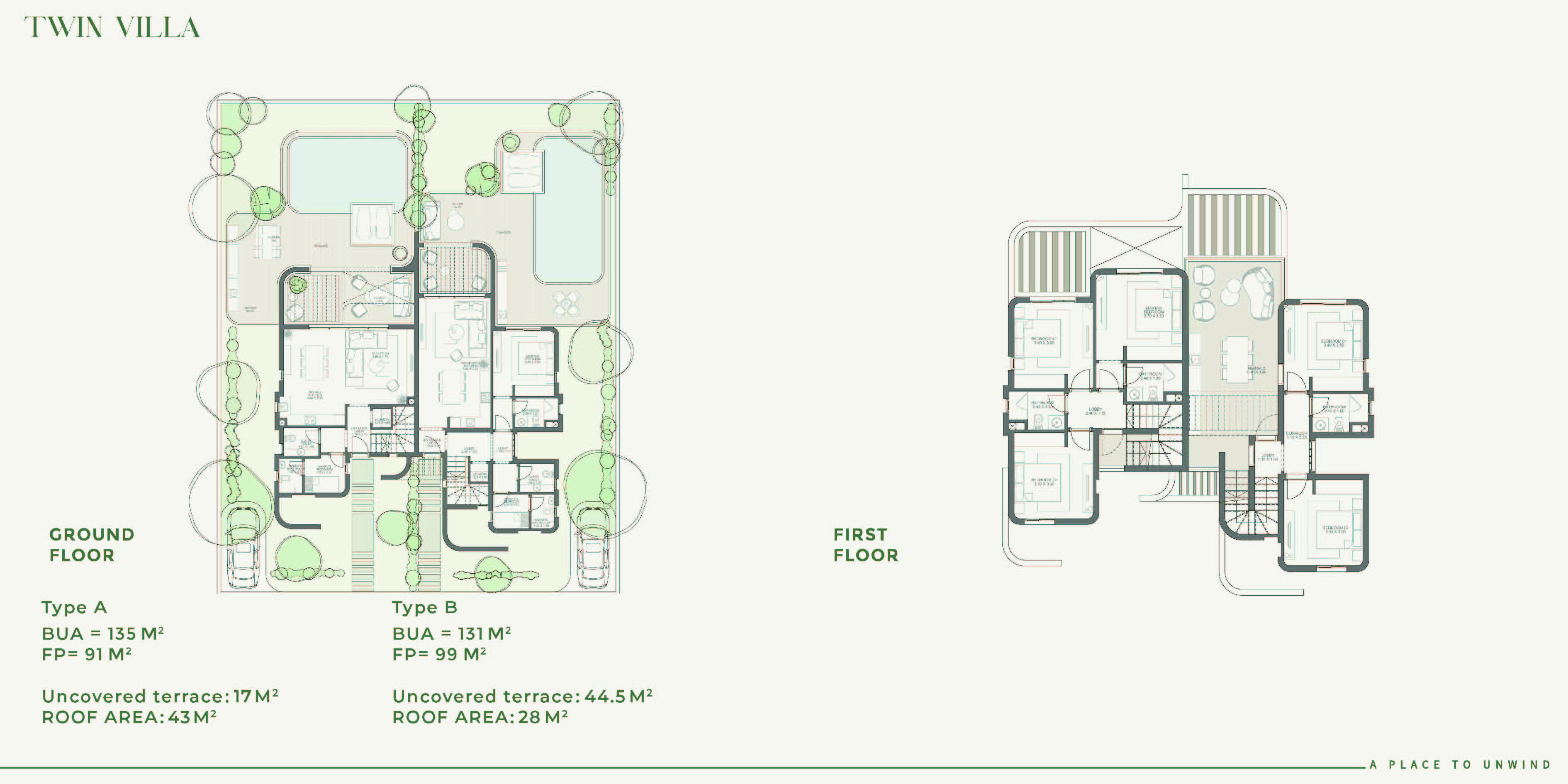 Floor plan for chalet at Aden
