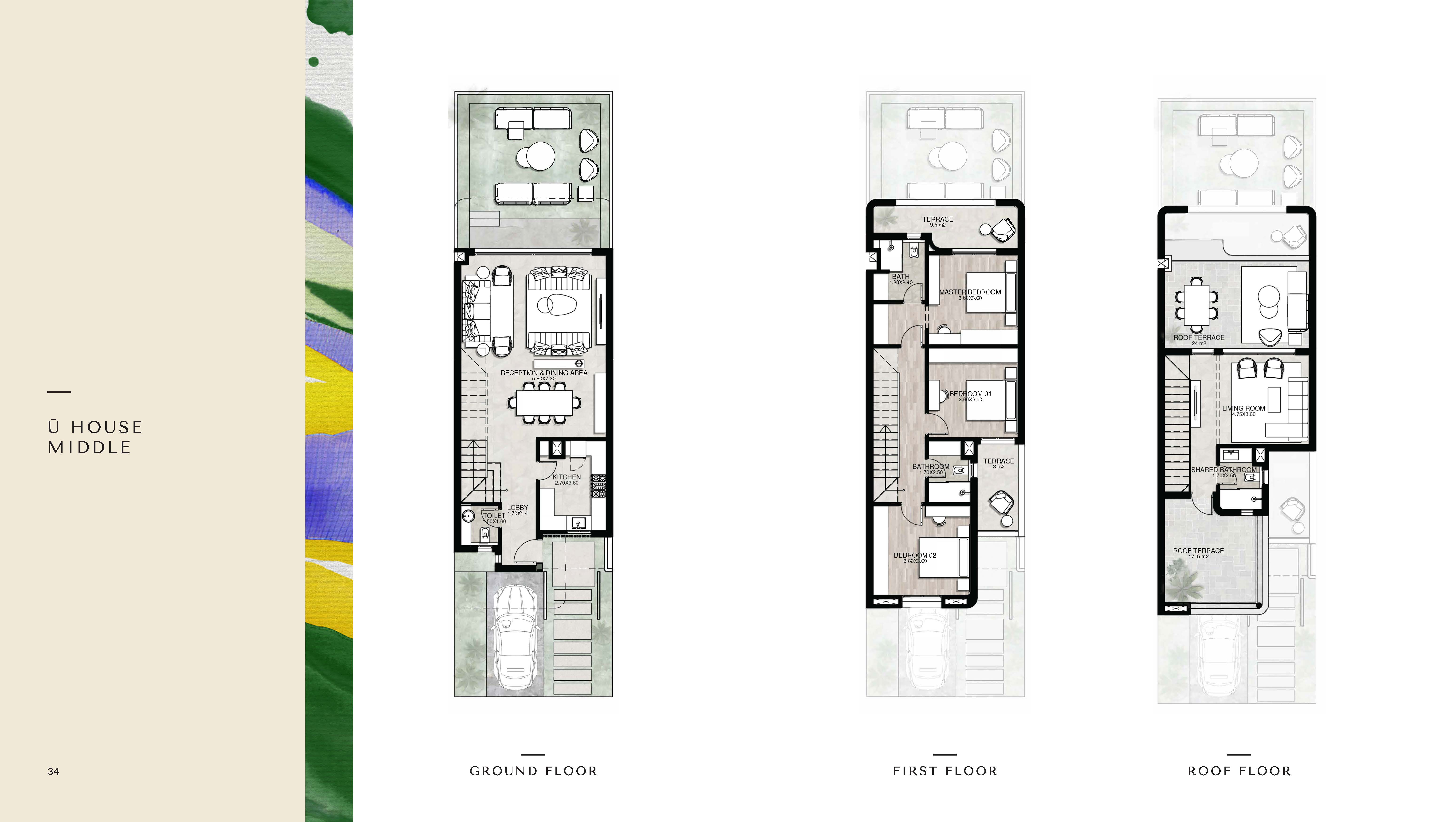 Floor plan for townhouse at Kukun