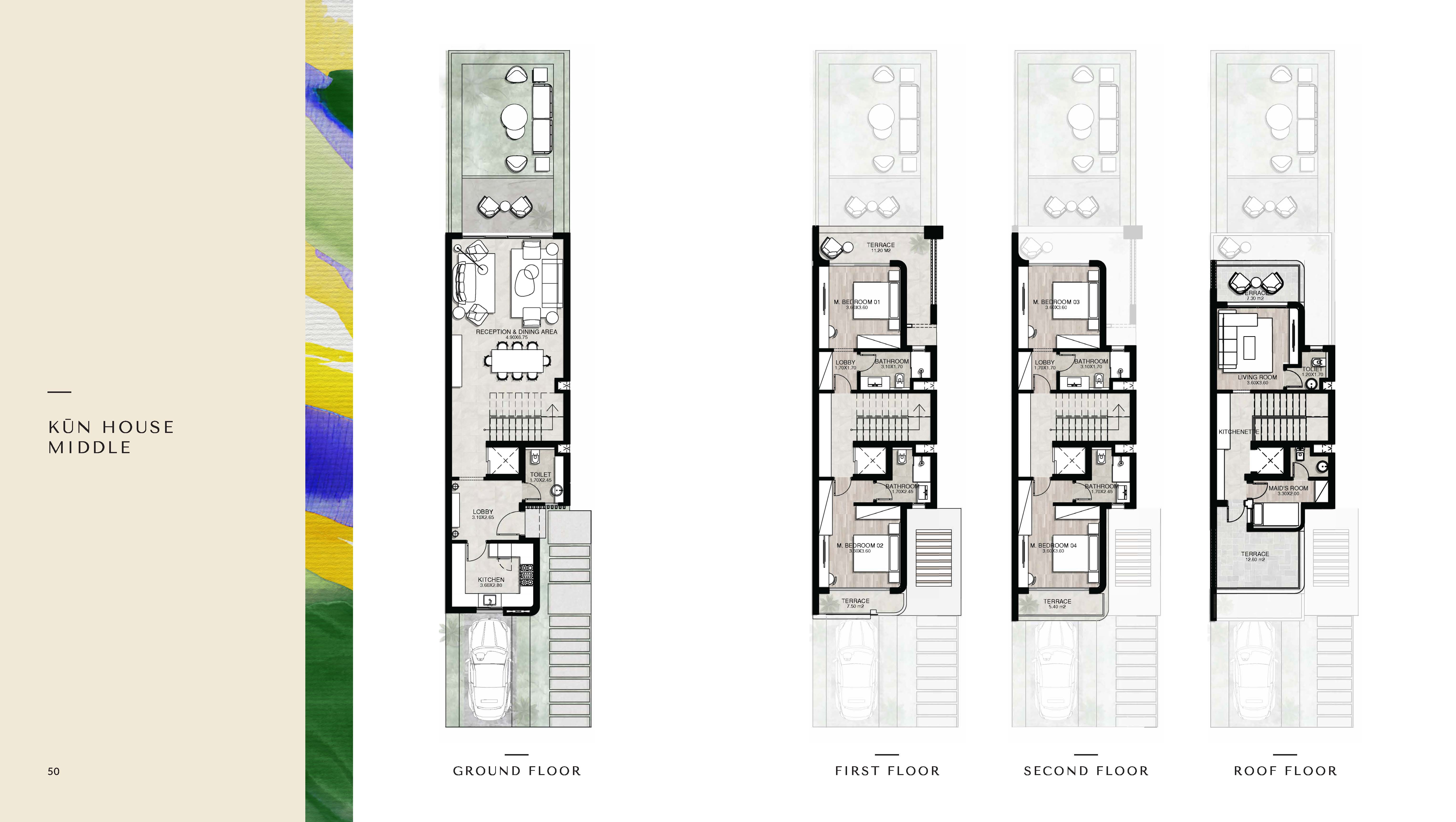 Floor plan for townhouse at Kukun