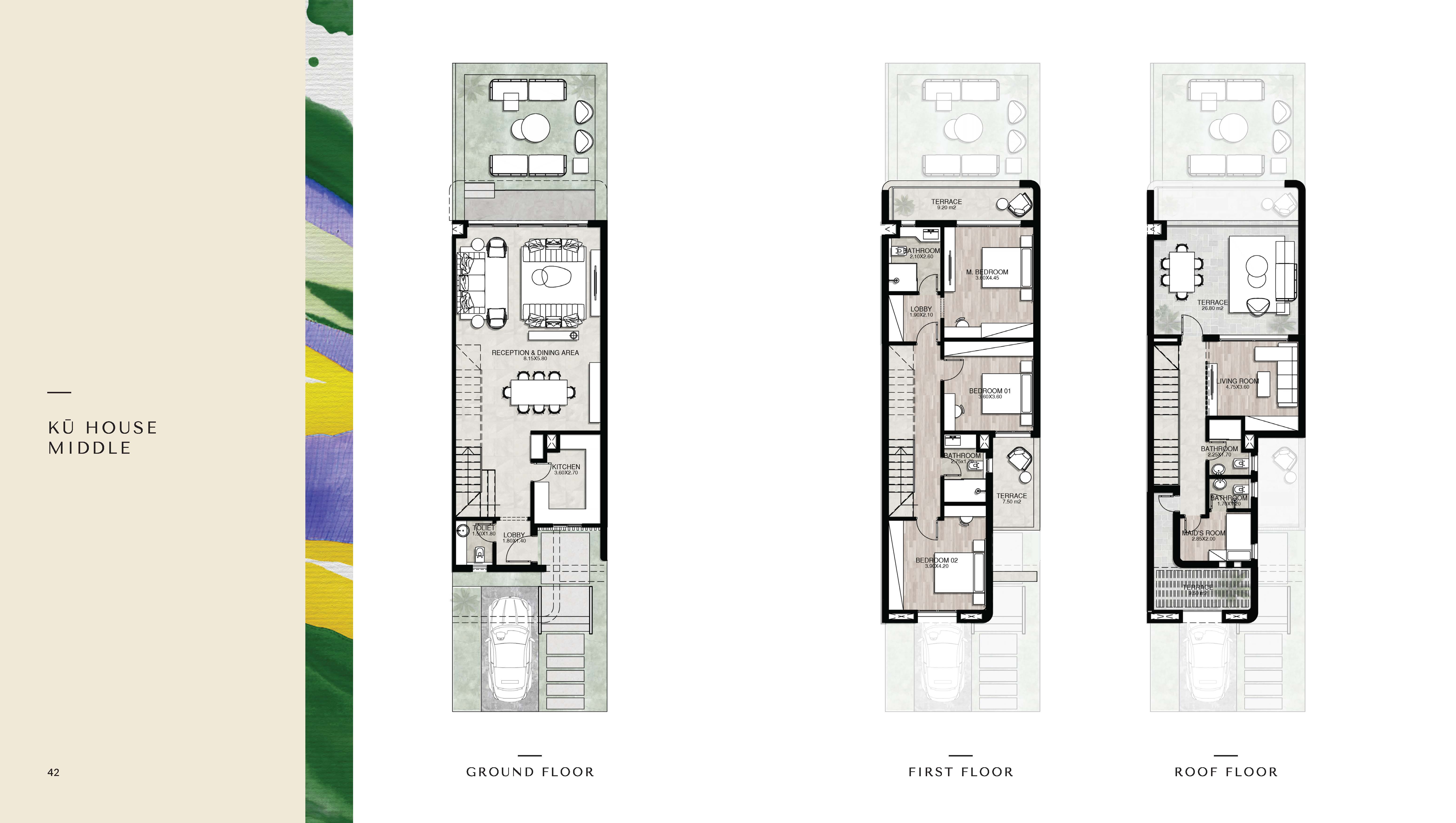 Floor plan for townhouse at Kukun