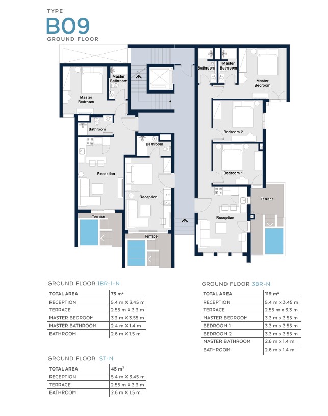 Floor plan for chalet at Il Monte Galala