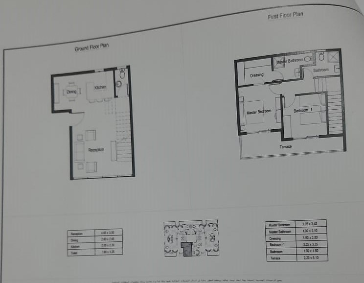 Floor plan for duplex at Sarai