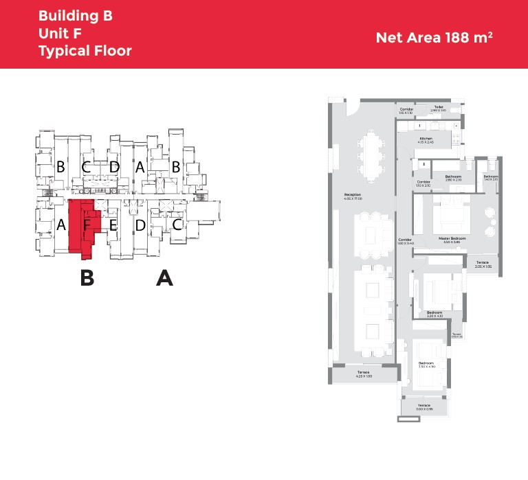 Floor plan for apartment at Capital Heights 2
