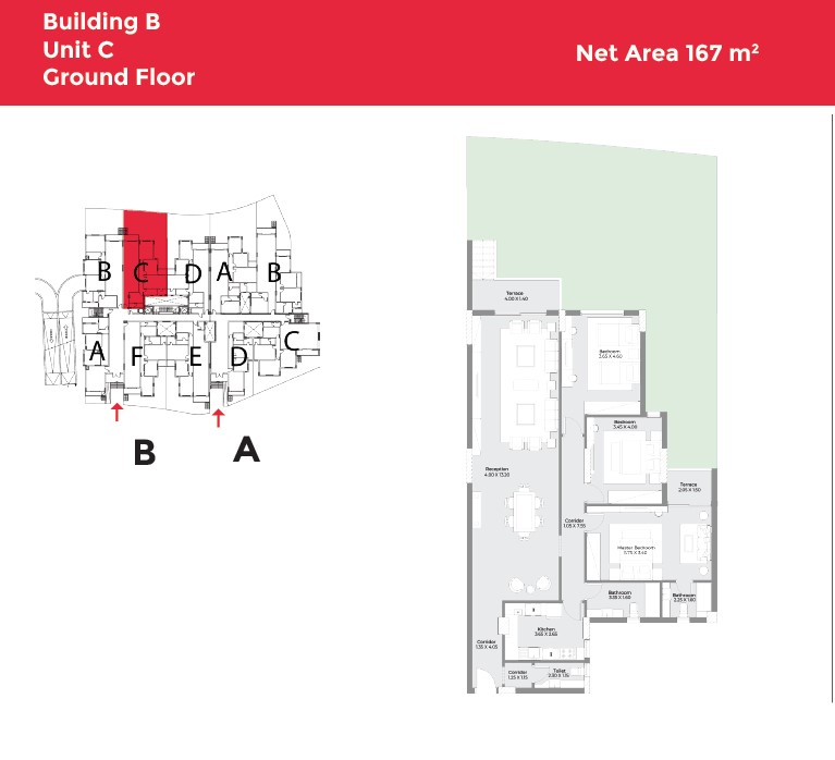 Floor plan for apartment at Capital Heights 2