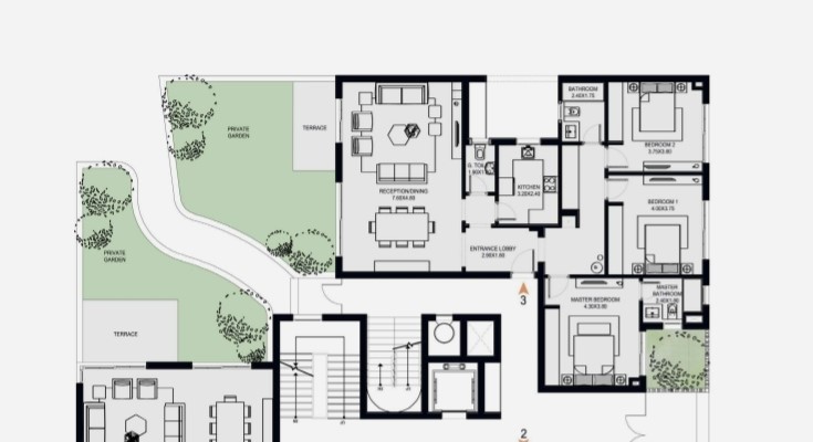 Floor plan for apartment at O West Orascom