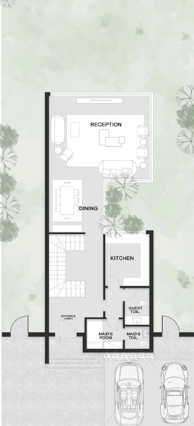 Floor plan for villa at Ourika
