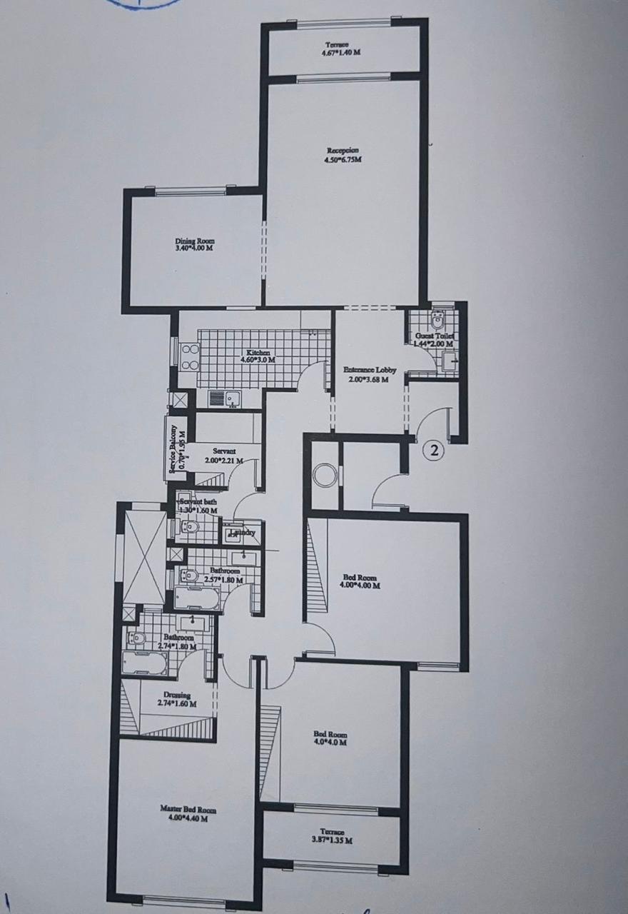 Floor plan for apartment at Kattameya Plaza