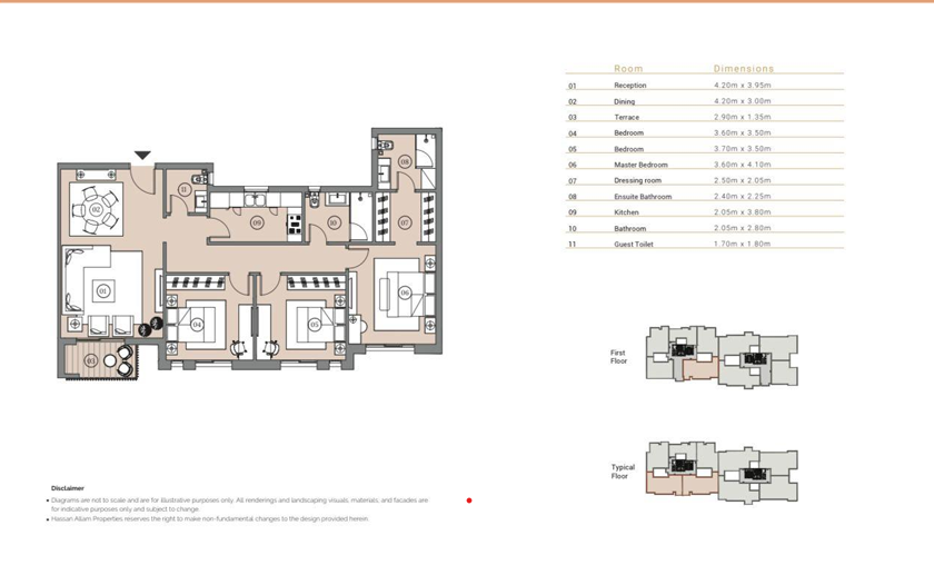 Floor plan for apartment at Swanlake Residences