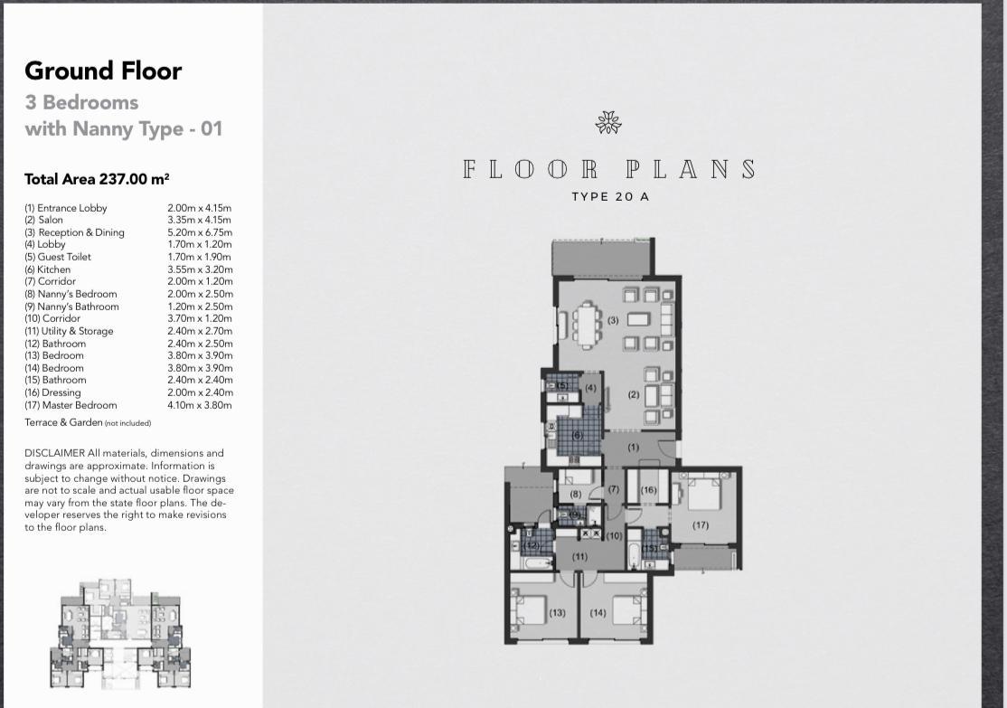 Floor plan for apartment at Amberville