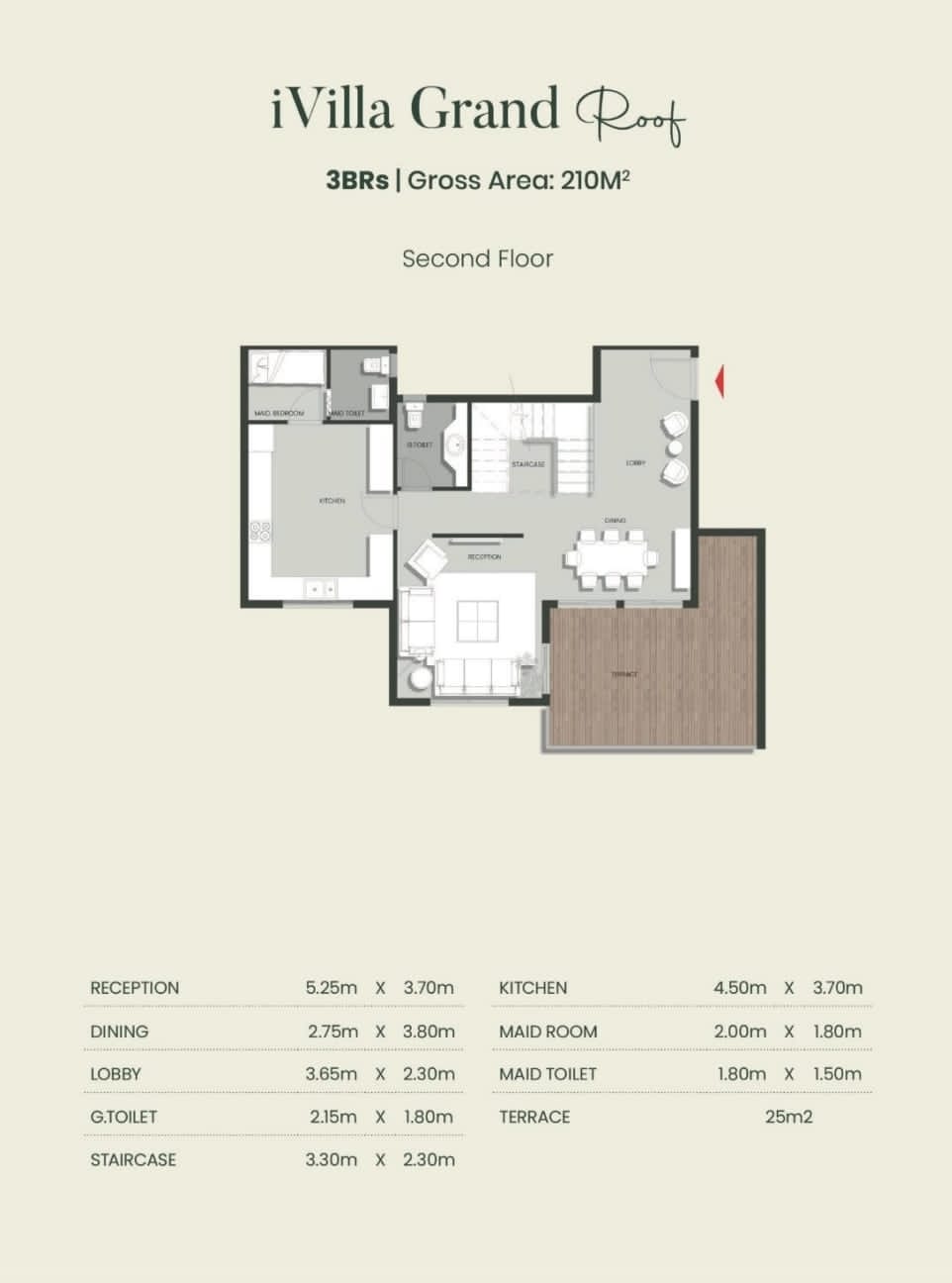 Floor plan for duplex at Aliva Mountain View Mostakbal City