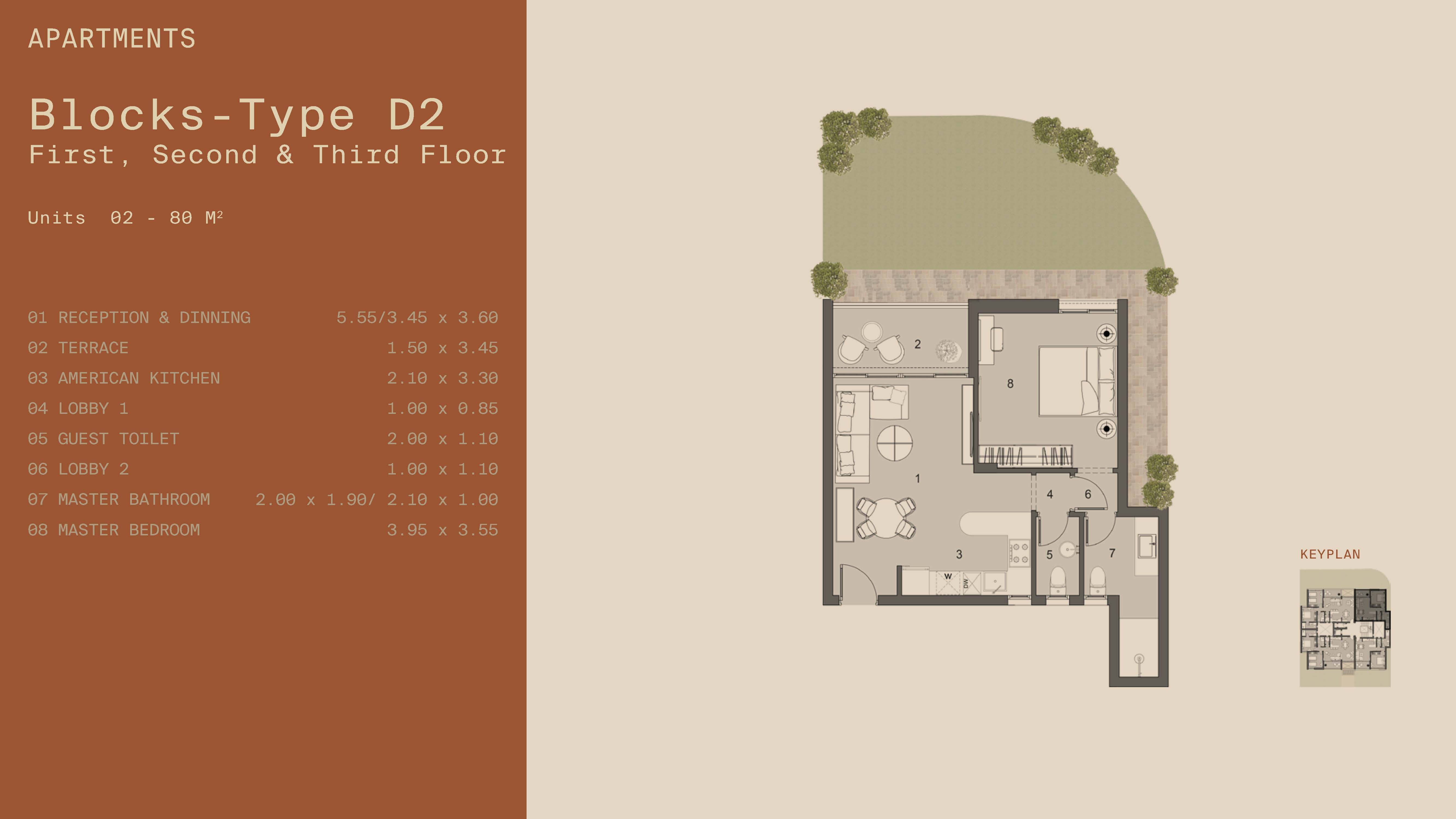 Floor plan for apartment at Q Hills