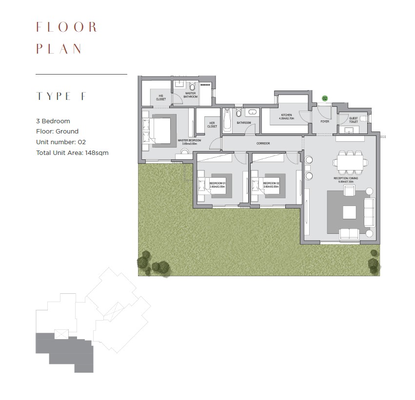 Floor plan for apartment at The Estates Residence