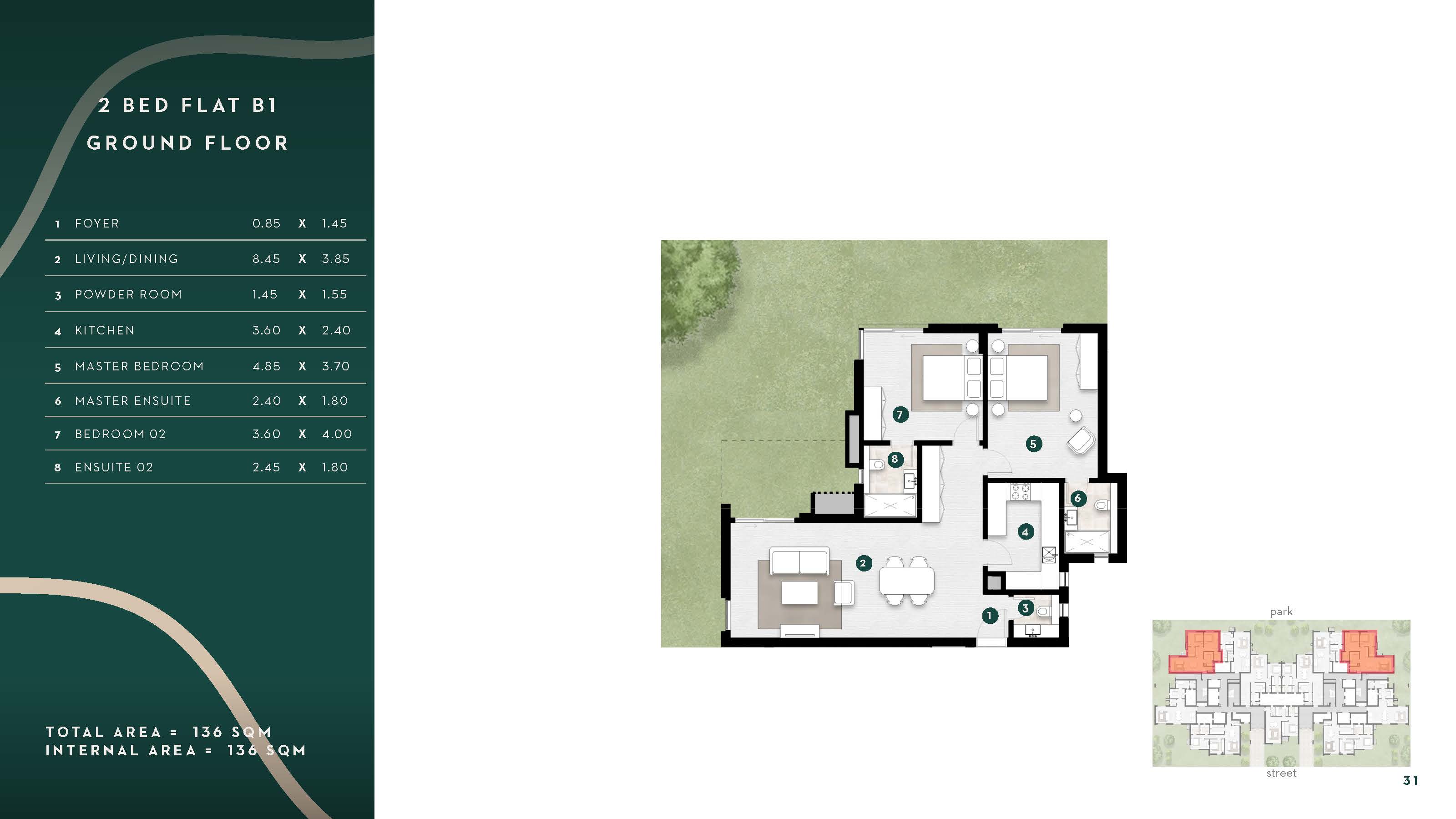 Floor plan for apartment at Solana East