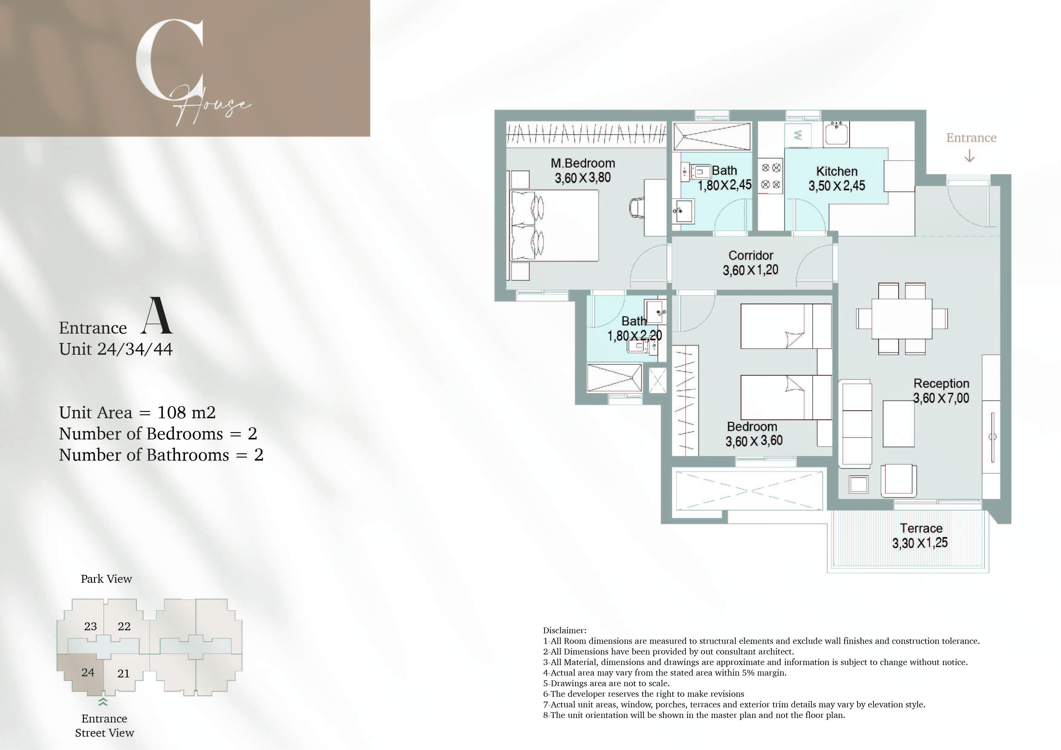 Floor plan for apartment at Terrace