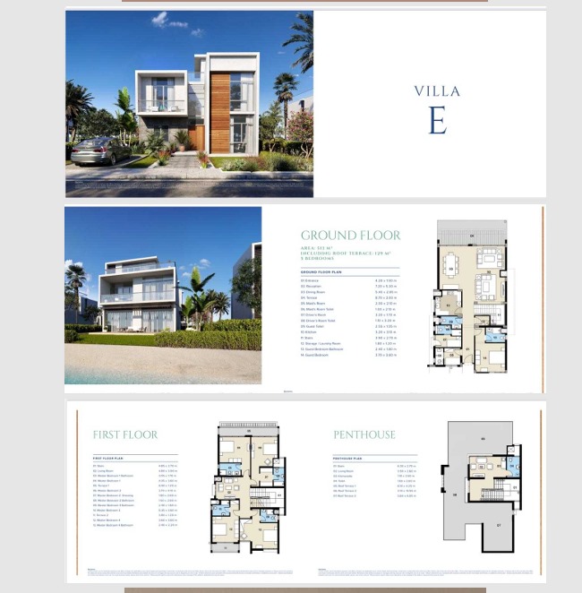 Floor plan for villa at Mazarine Islands