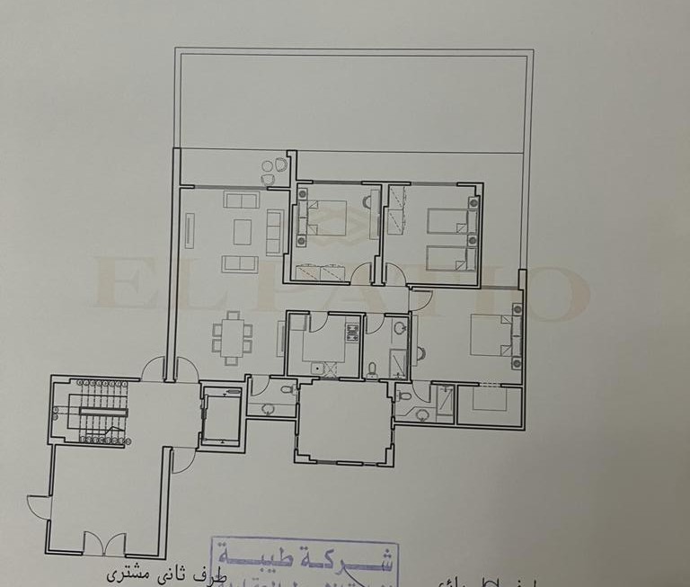 Floor plan for apartment at El Patio Oro
