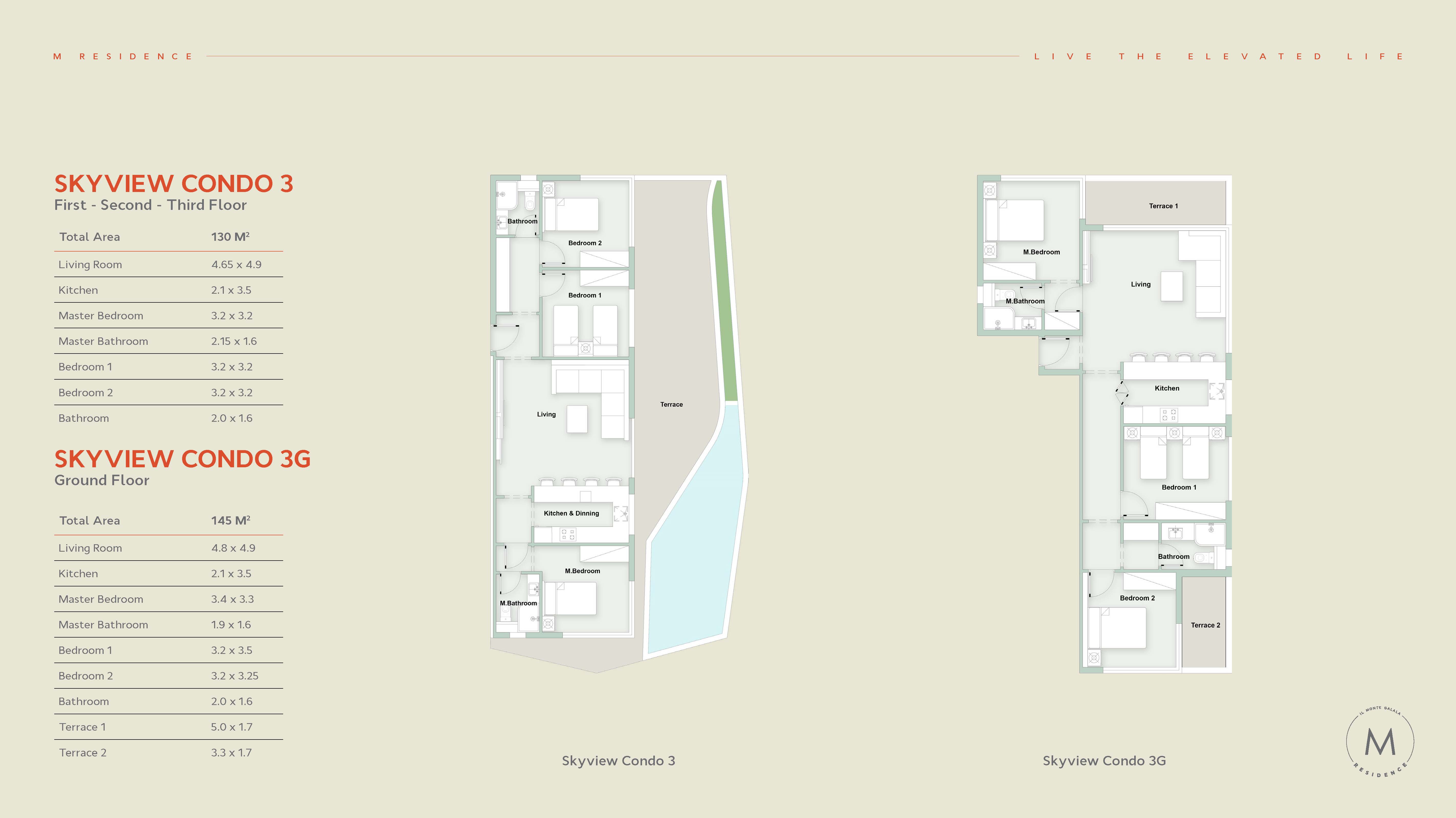 Floor plan for chalet at Il Monte Galala
