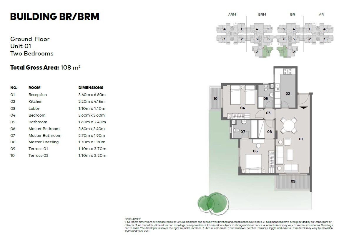 Floor plan for apartment at Il Bosco City