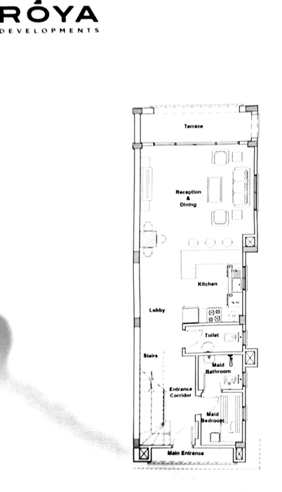 Floor plan for apartment at Telal Sokhna