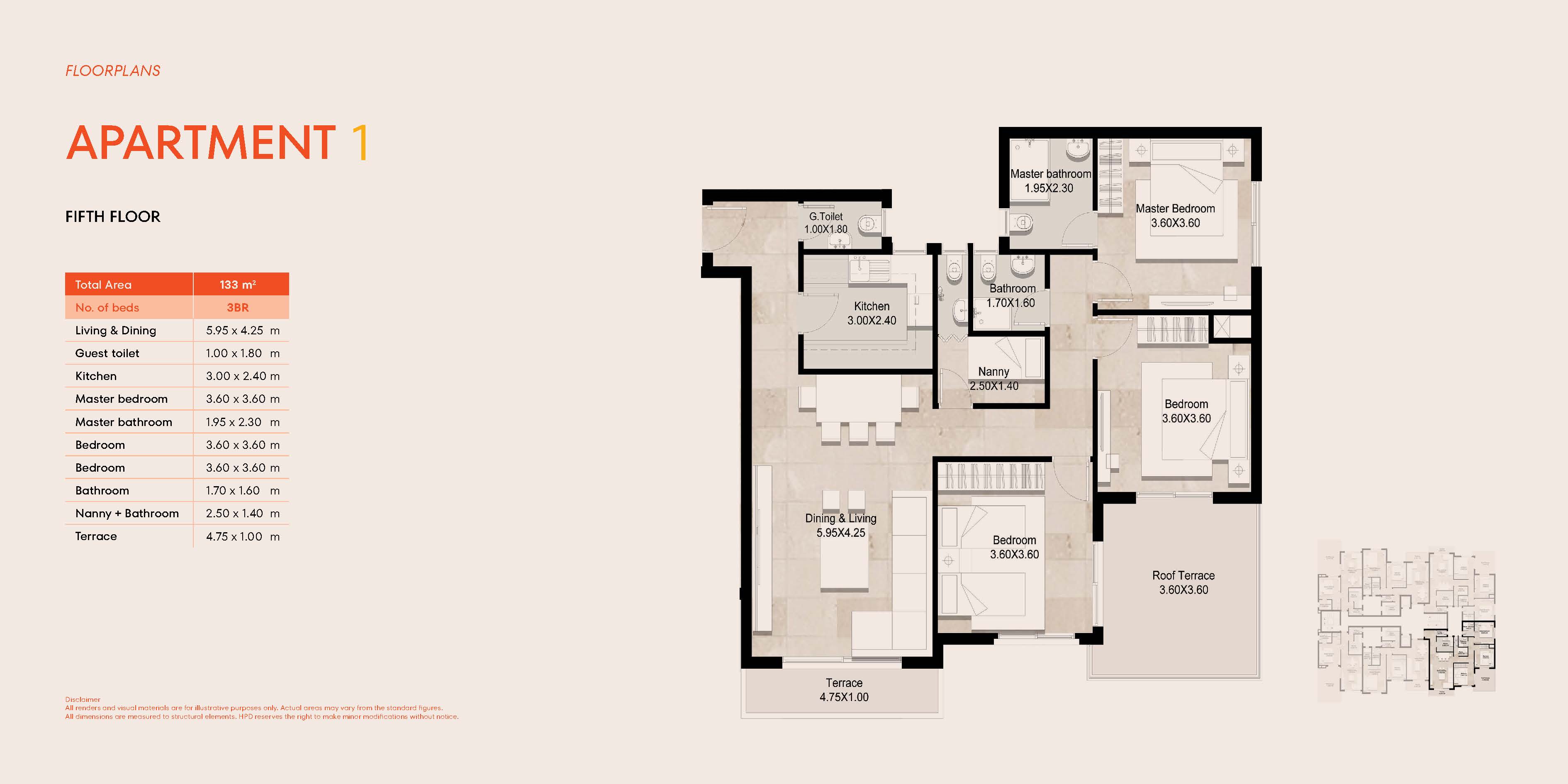 Floor plan for apartment at Parkway Residence - Hyde Park