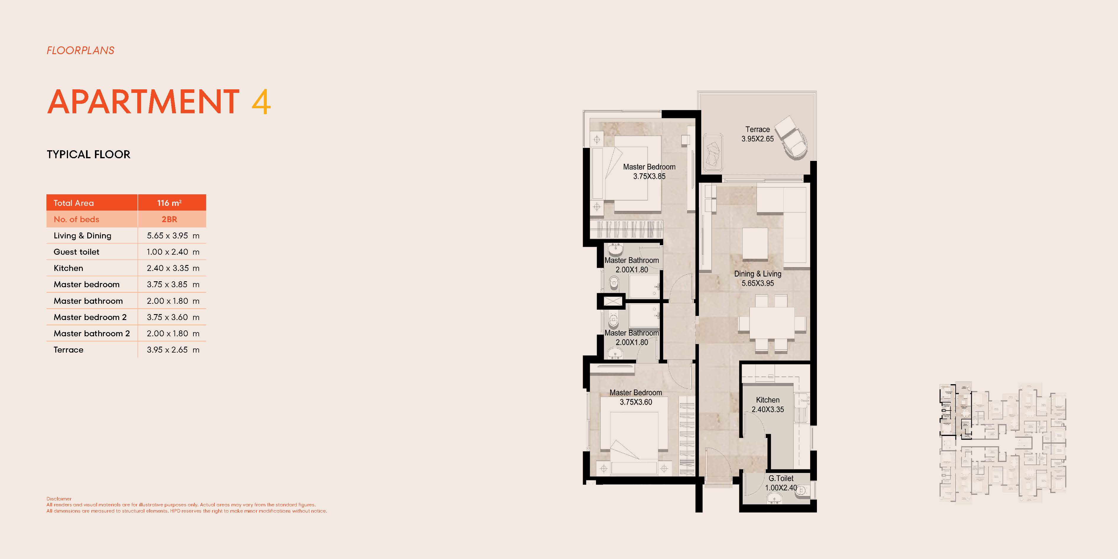 Floor plan for apartment at Parkway Residence - Hyde Park