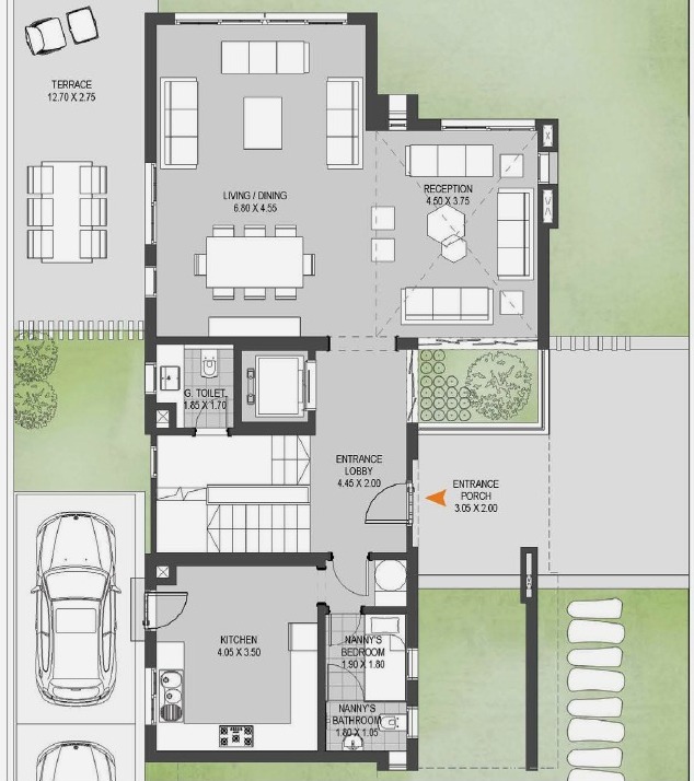 Floor plan for villa at O West Orascom