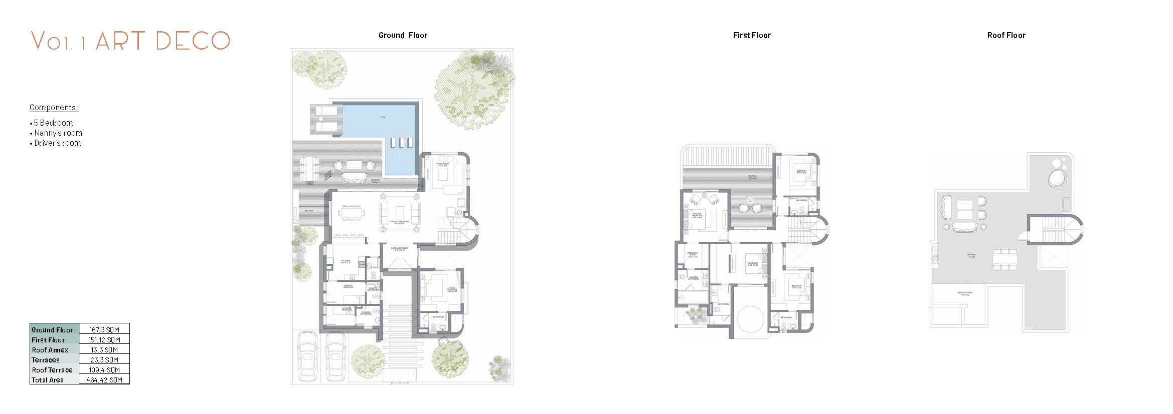 Floor plan for villa at June