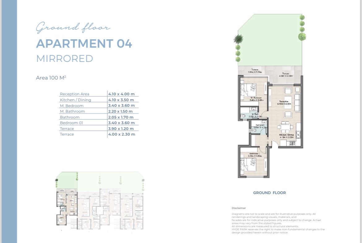 Floor plan for chalet at Hyde Park North - Seashore