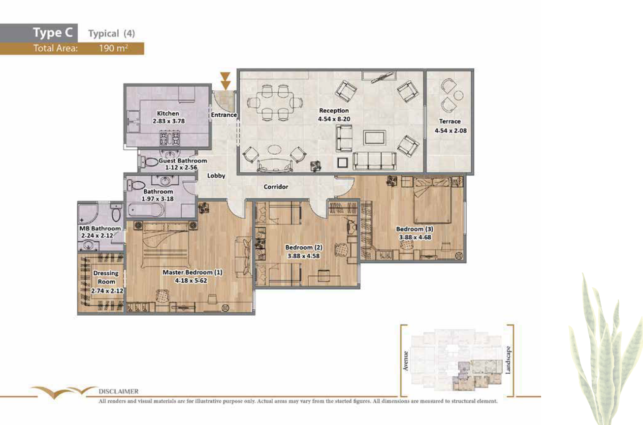 Floor plan for apartment at Rock Eden