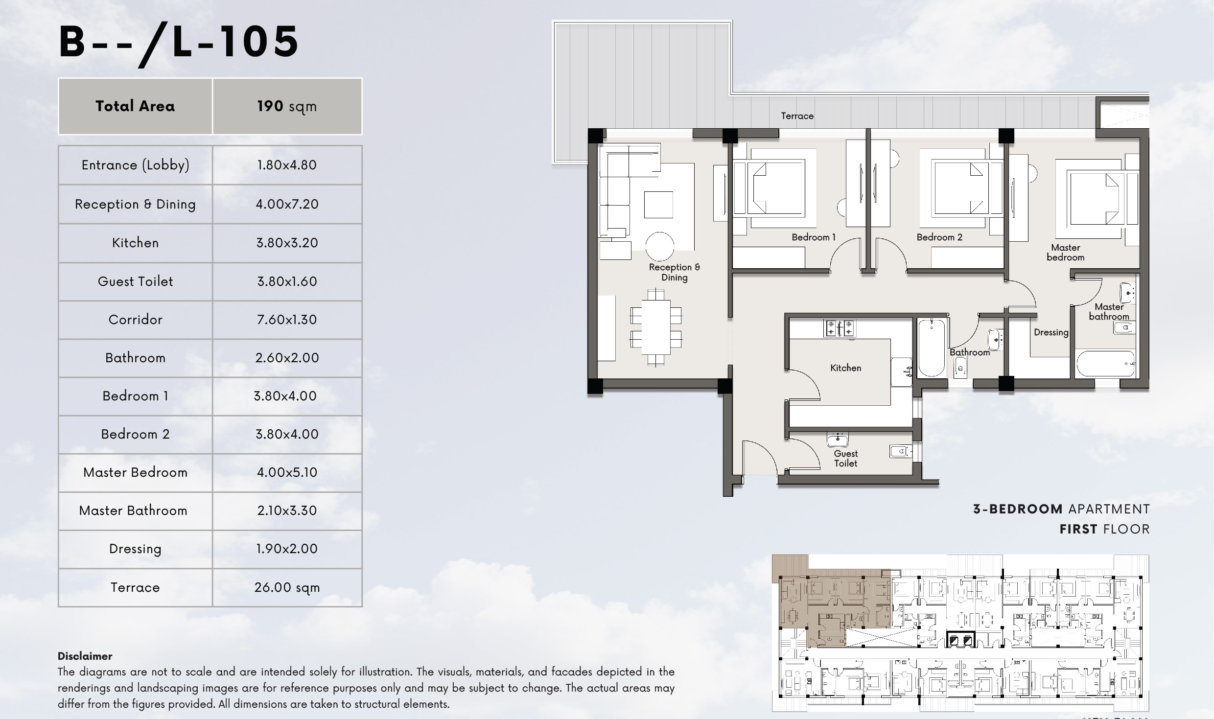 Floor plan for apartment at Kite
