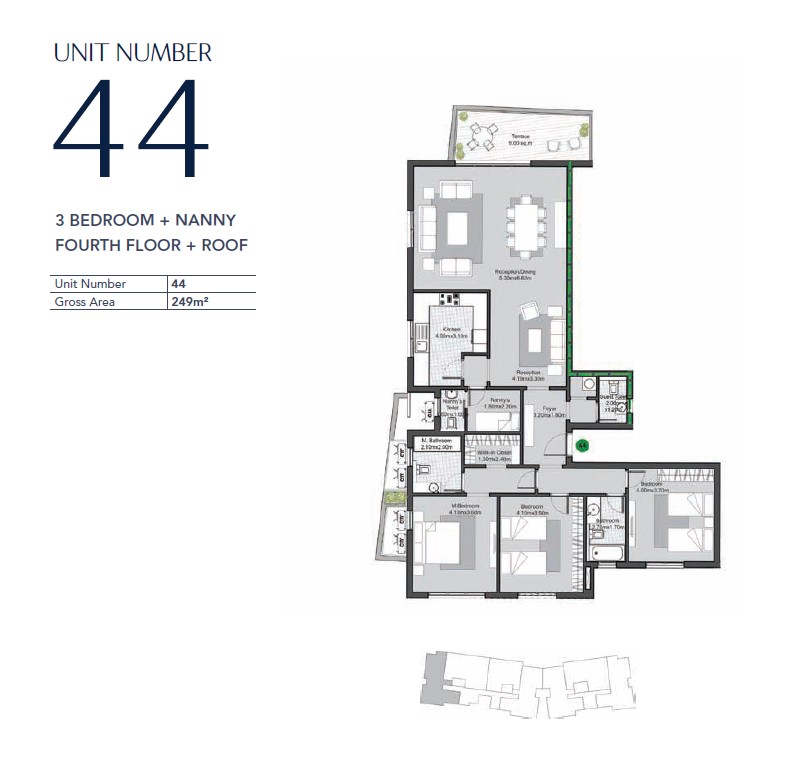 Floor plan for apartment at V Residences By Villette