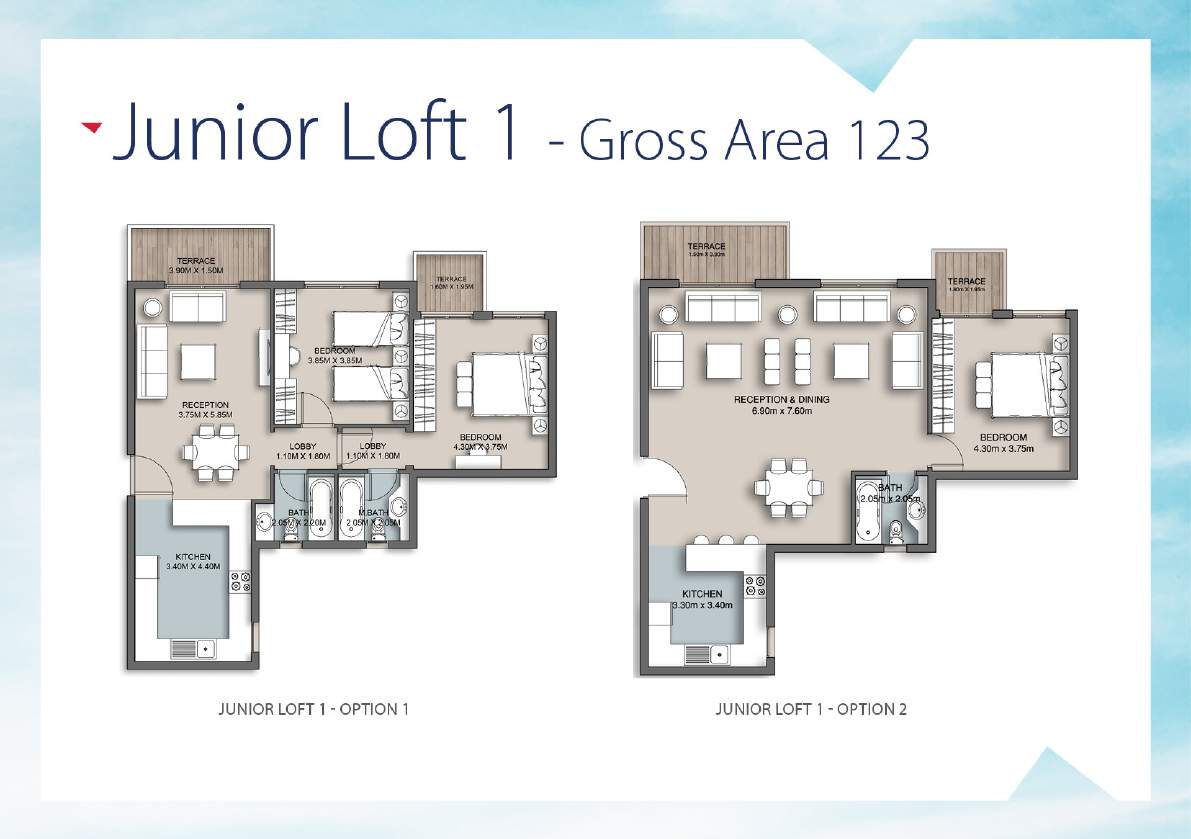 Floor plan for apartment at The Loft