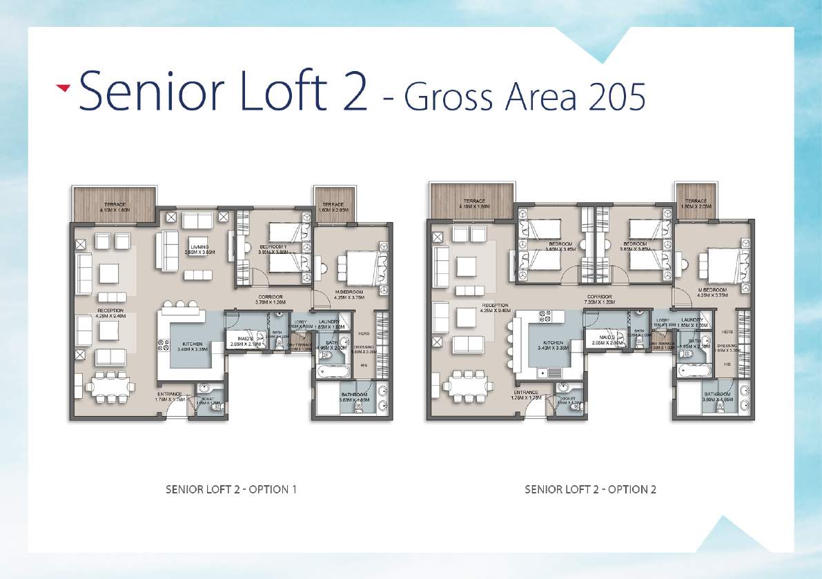Floor plan for apartment at The Loft
