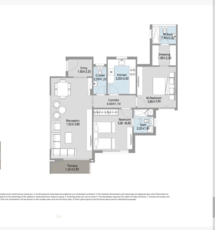 Floor plan for apartment at Talda