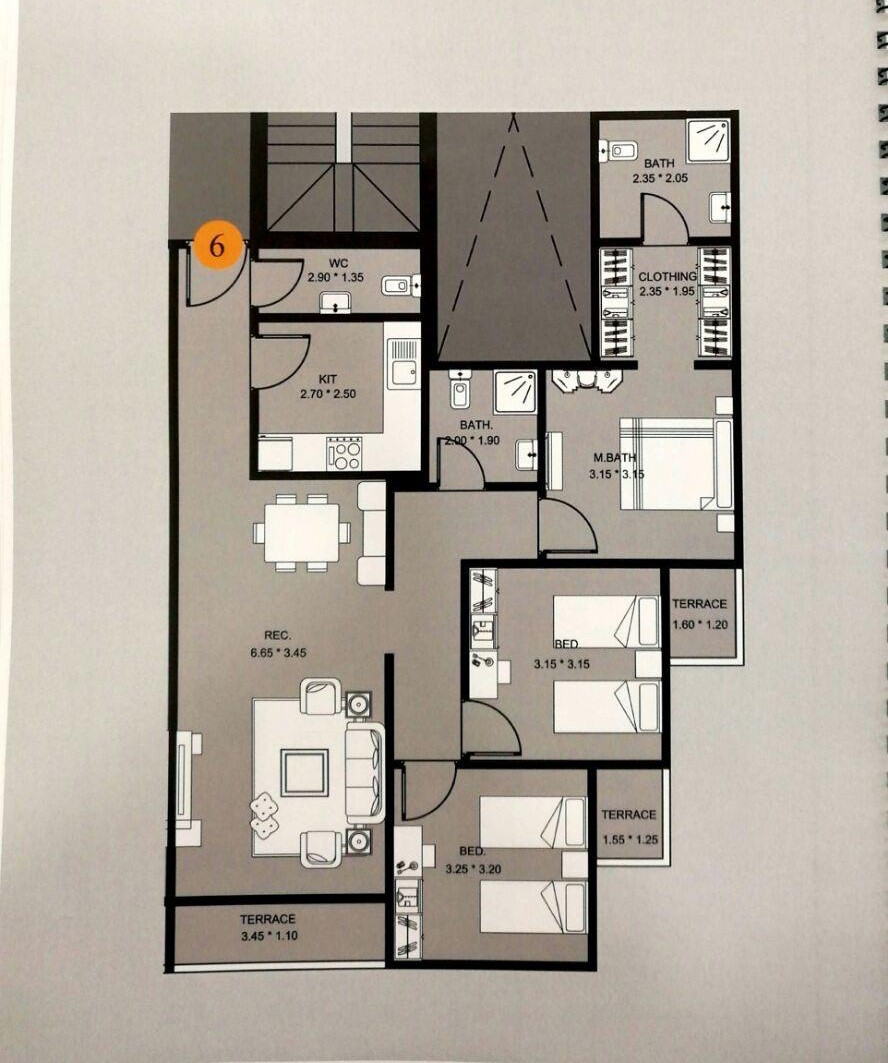 Floor plan for apartment at Capital East