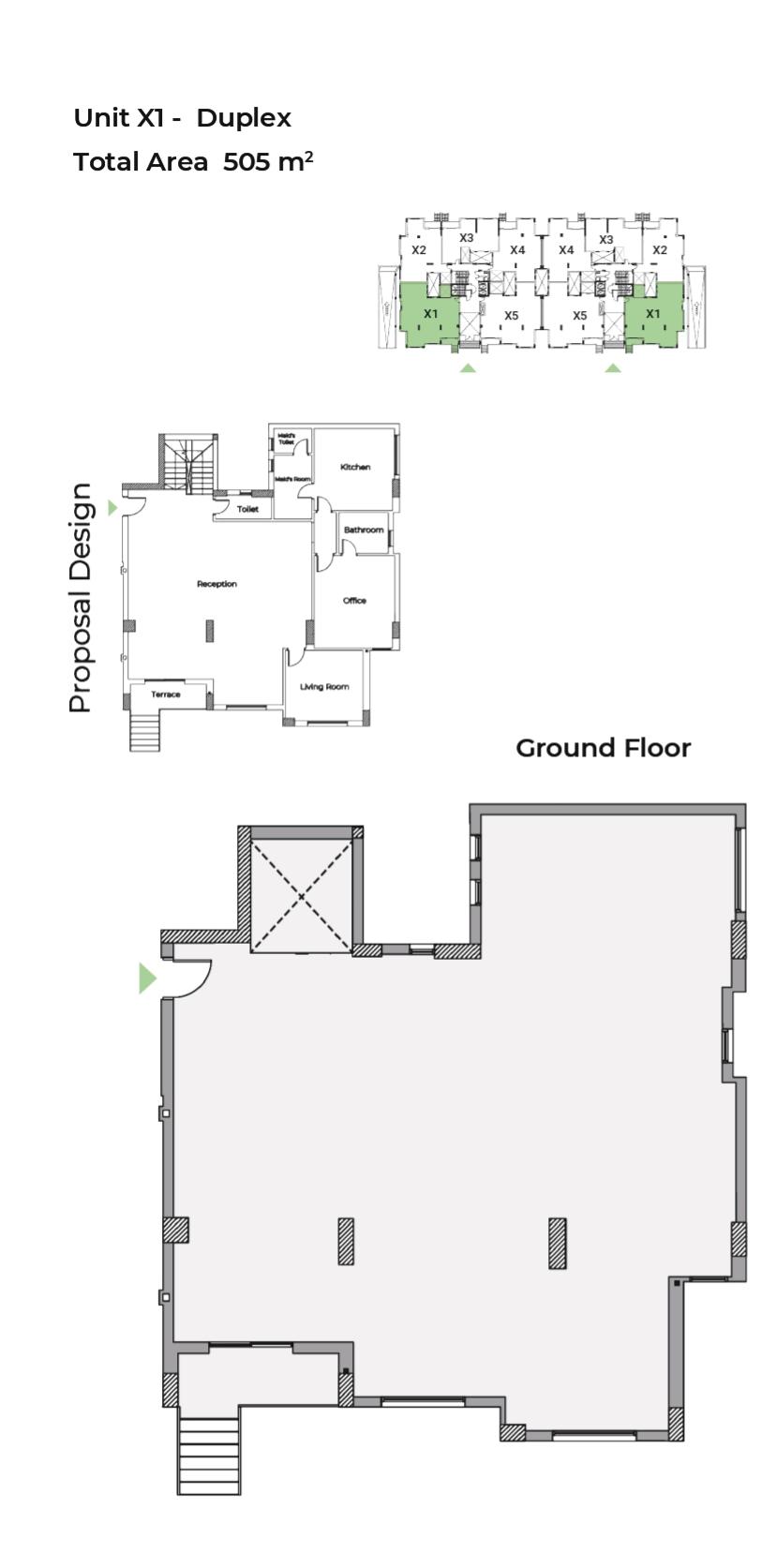 Floor plan for duplex at Capital Heights 1