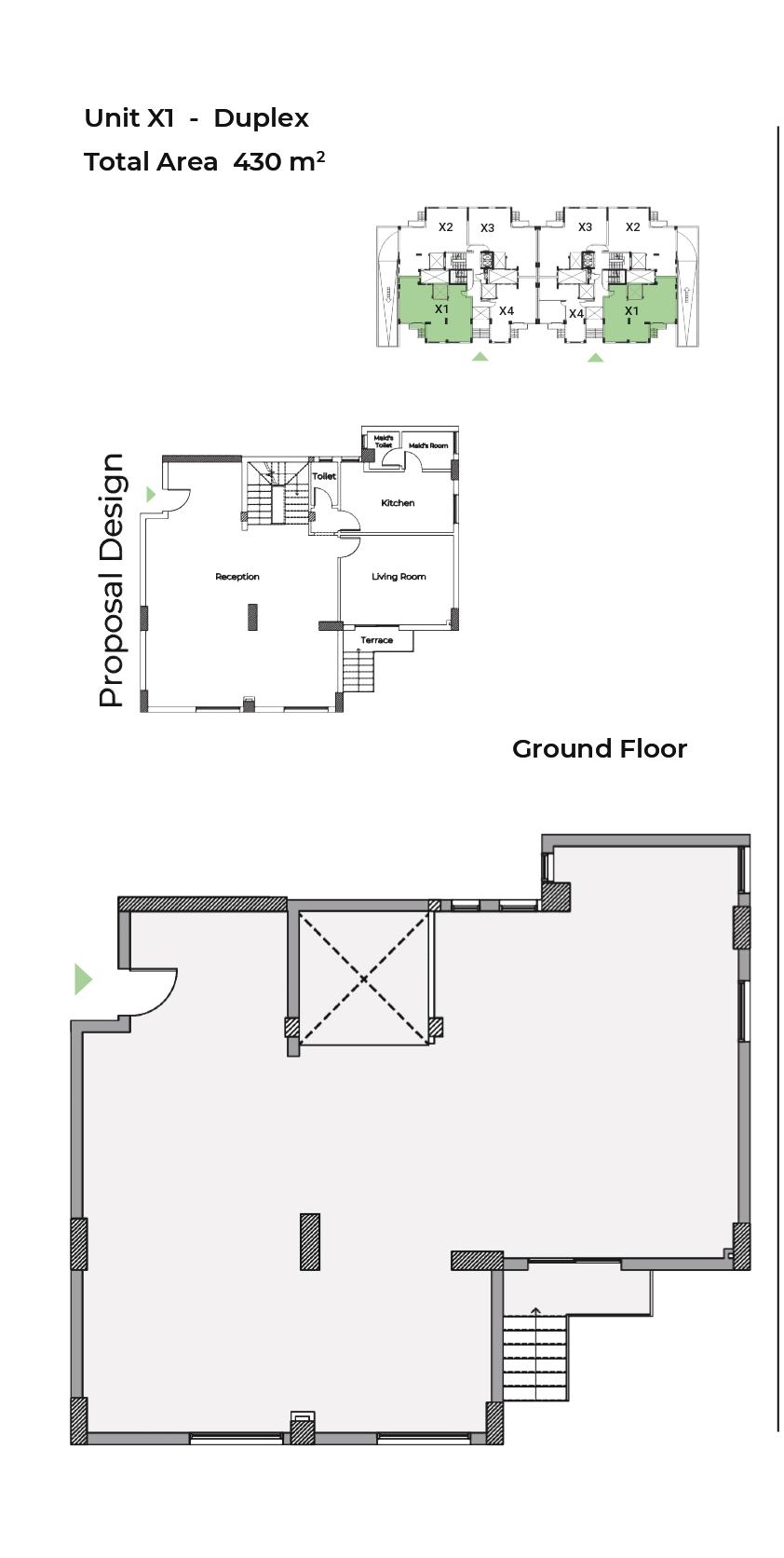 Floor plan for duplex at Capital Heights 1