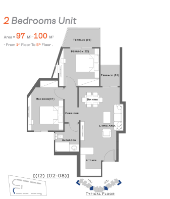 Floor plan for chalet at Jamila