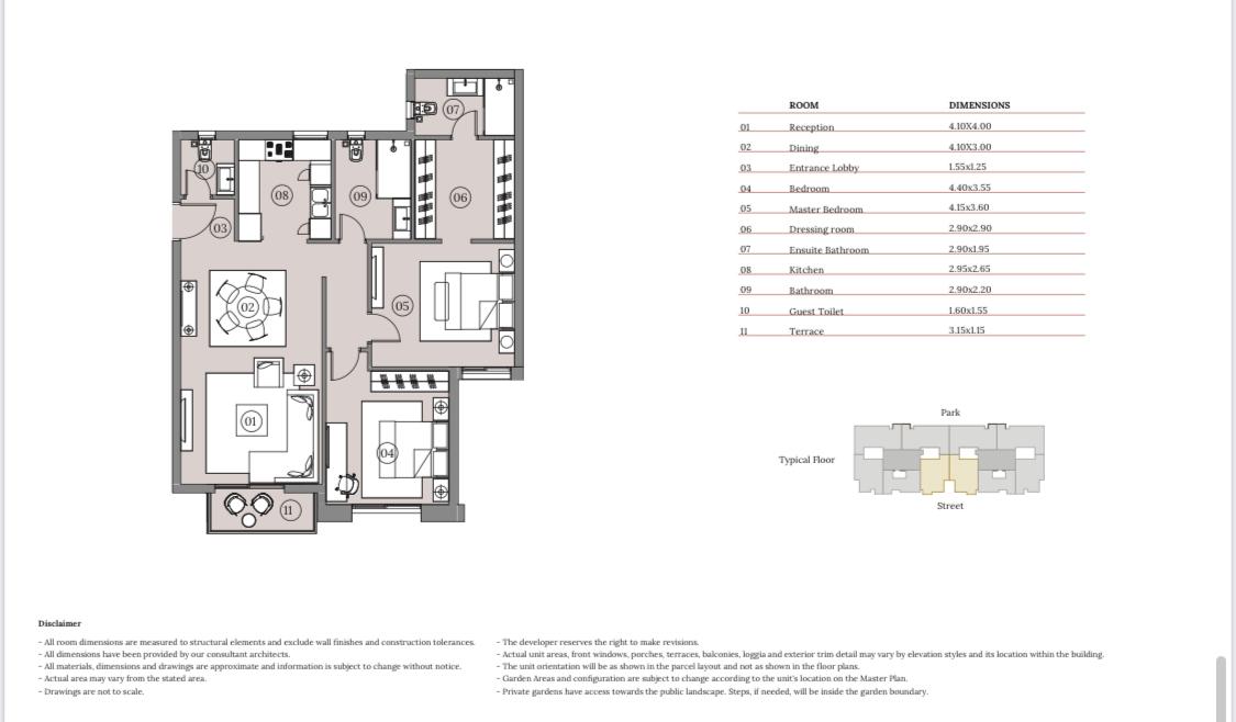 Floor plan for apartment at Haptown Park 226