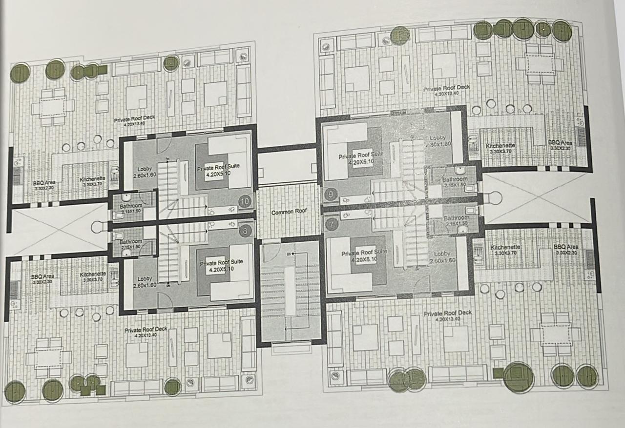 Floor plan for duplex at Eastown