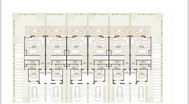 Floor plan for townhouse at At East
