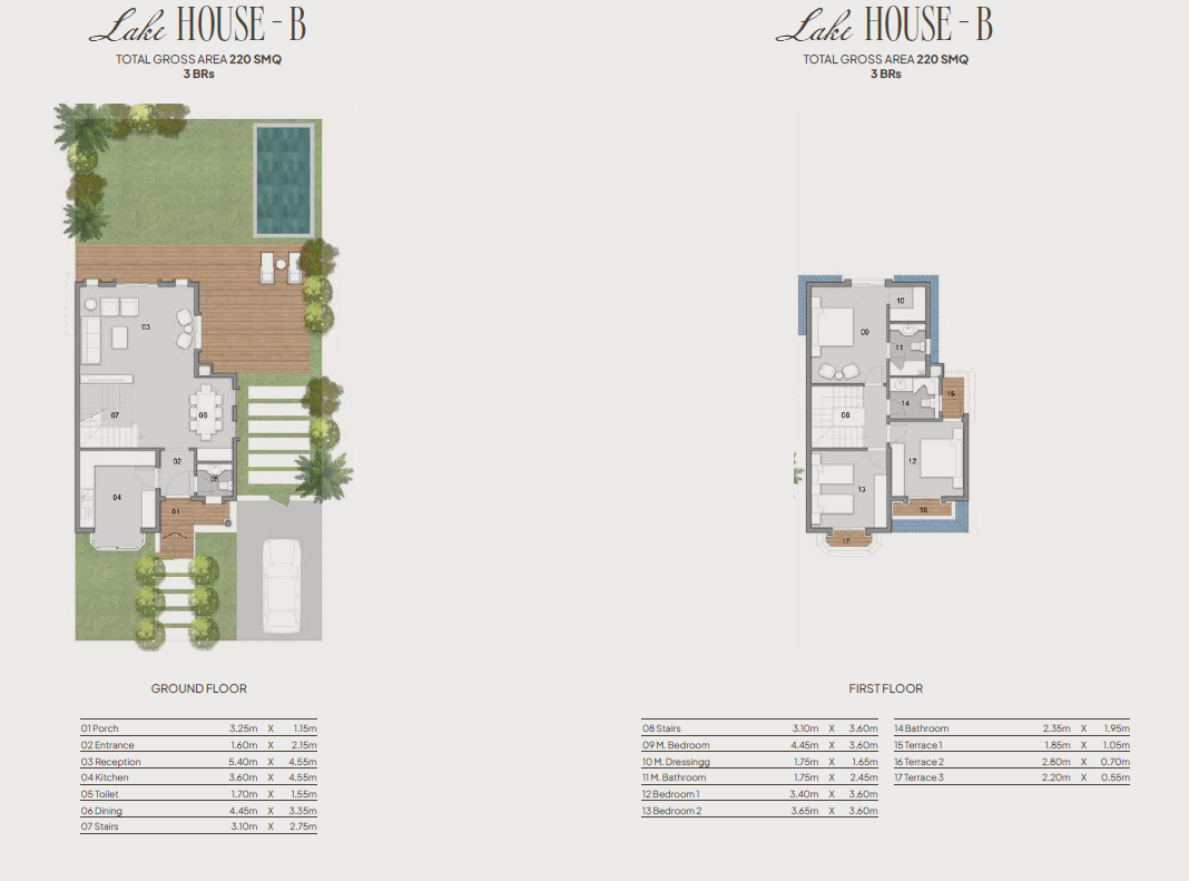 Floor plan for villa at Kings Way