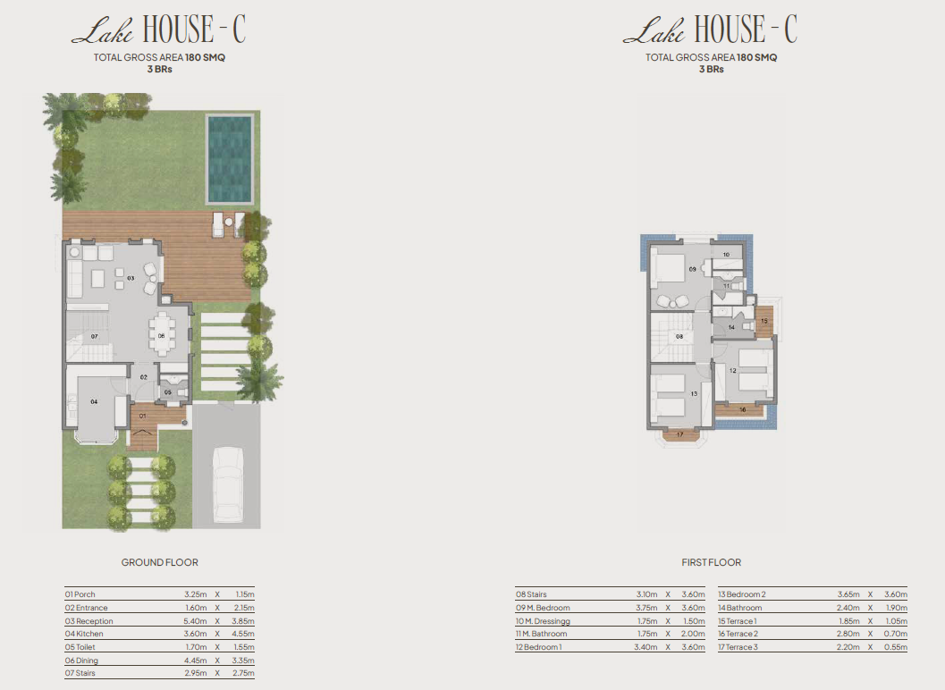 Floor plan for villa at Kings Way