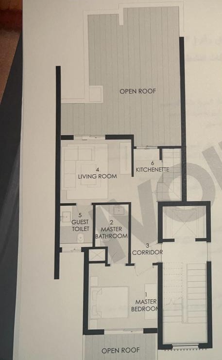 Floor plan for duplex at Ivoire West