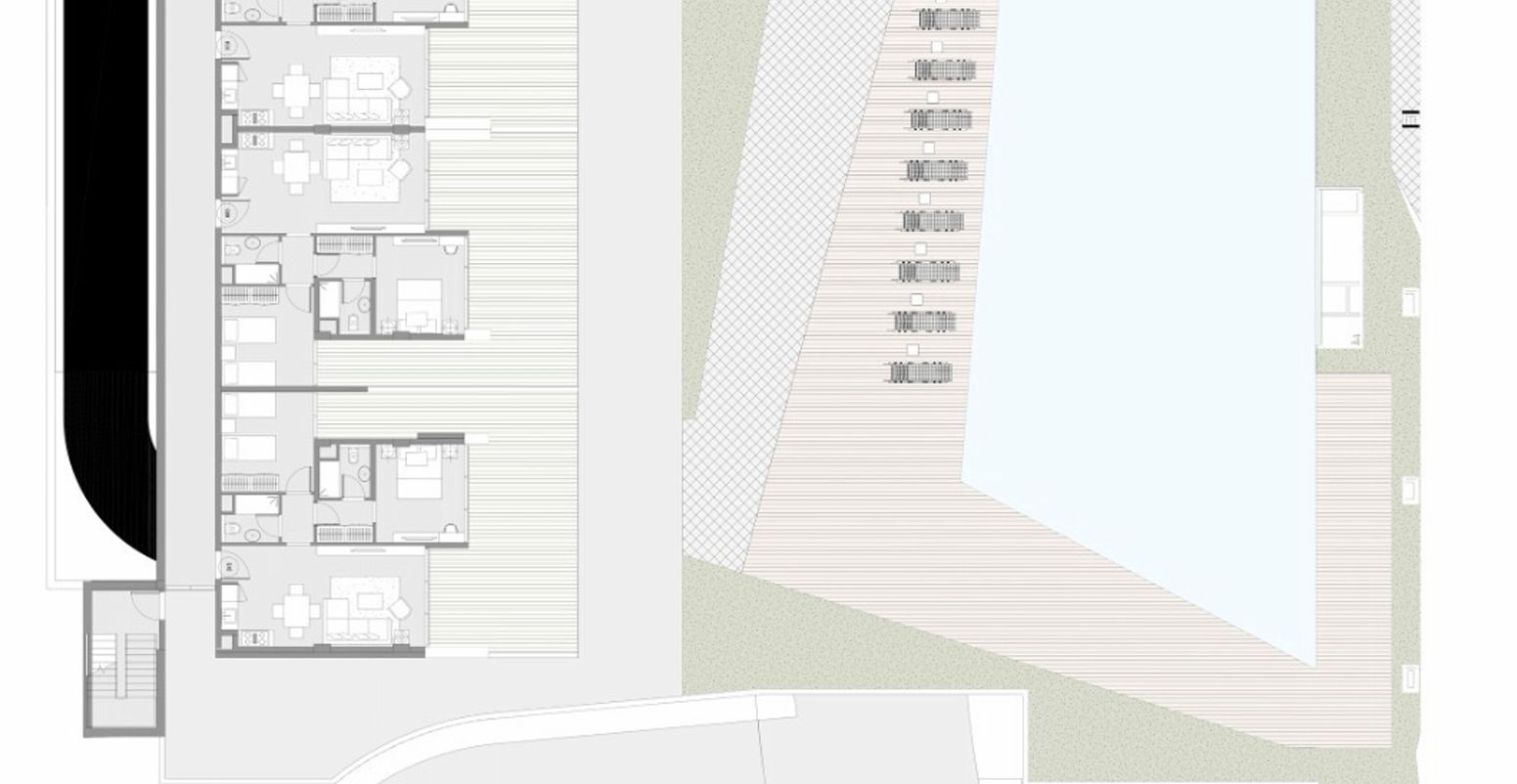 Floor plan for chalet at Carnelia