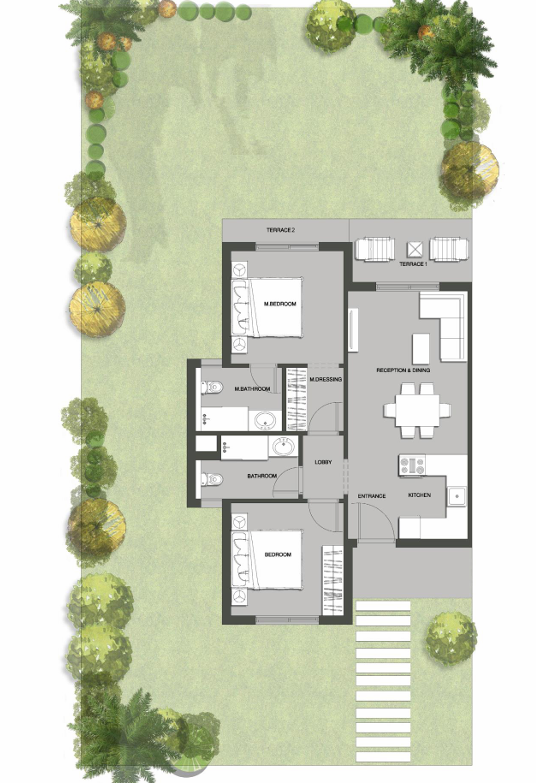 Floor plan for chalet at Seazen