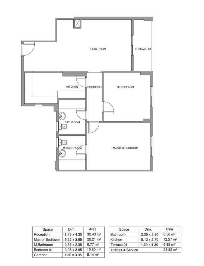 Floor plan for duplex at Mountain View ICity New Cairo